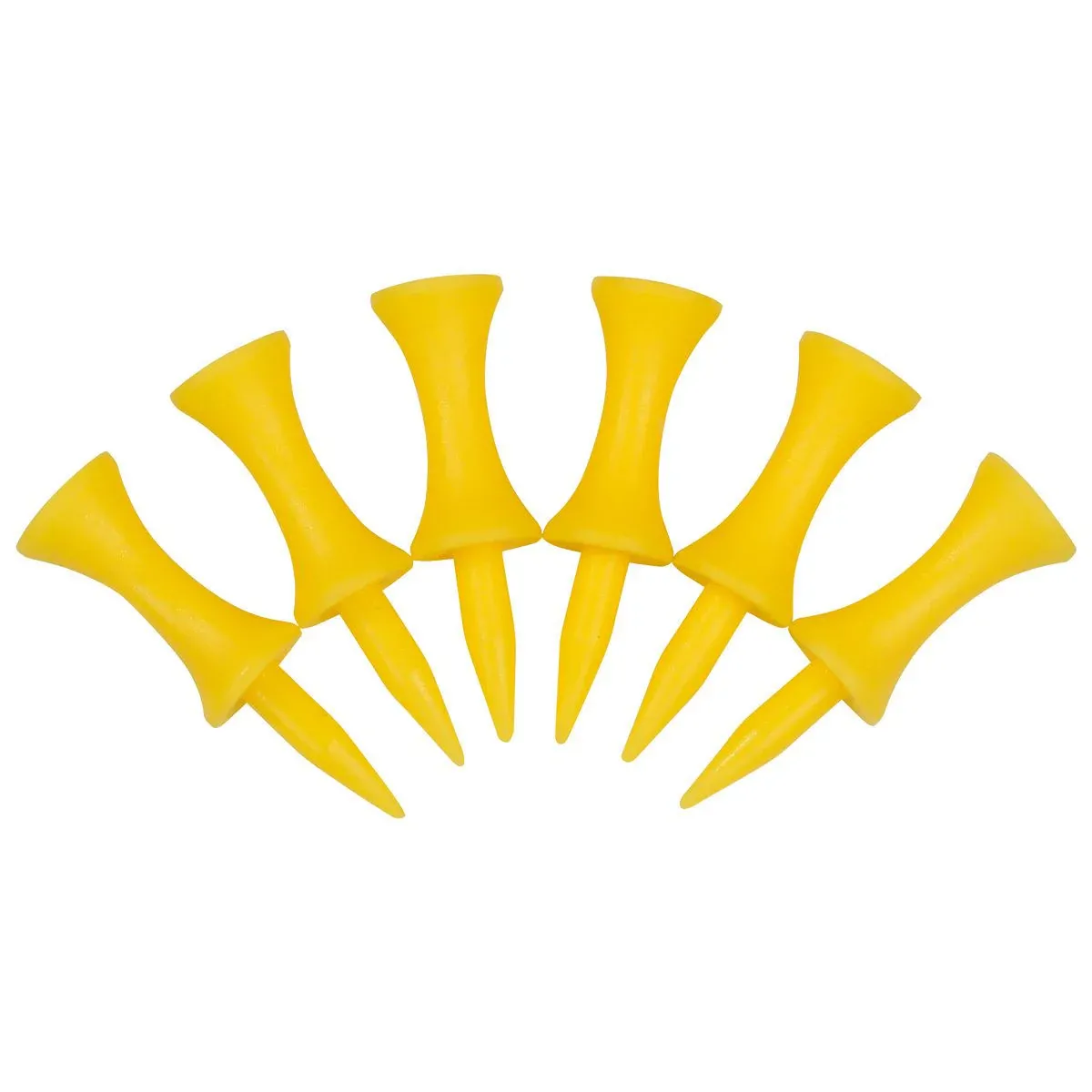 Camisetas de golf de plástico graduadas Masters de 1 3/4 ", amarillas (30 unidades) - Imagen 3