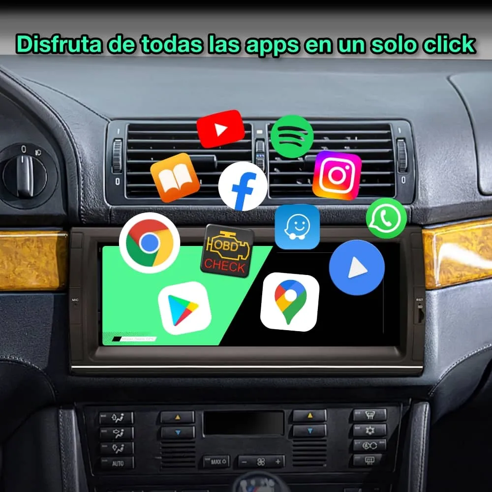 BMW Serie 5 E39, X5 E53 1995-2006, 10,25” Pulgadas - Imagen 3