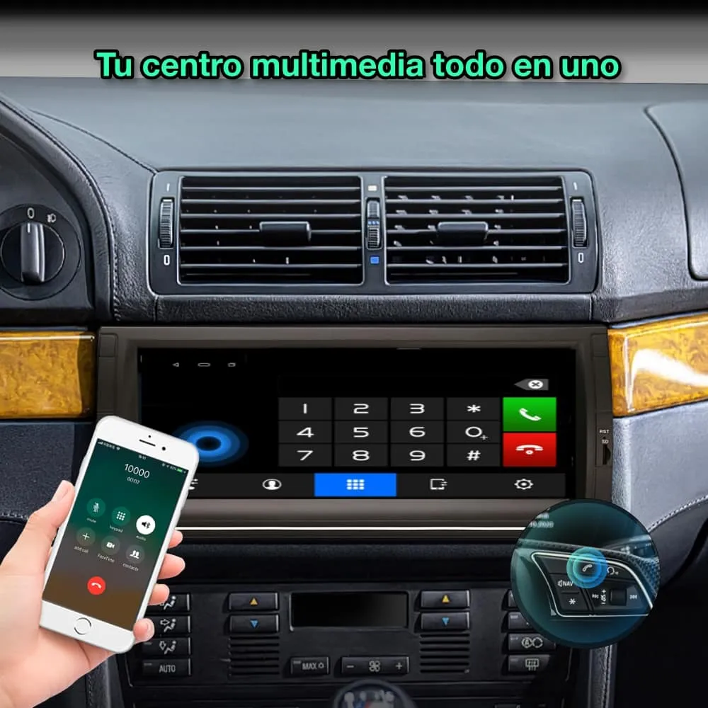 BMW Serie 5 E39, X5 E53 1995-2006, 10,25” Pulgadas - Imagen 6