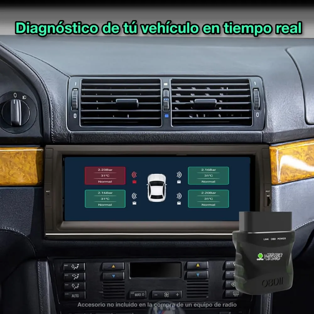 BMW Serie 5 E39, X5 E53 1995-2006, 10,25” Pulgadas - Imagen 8